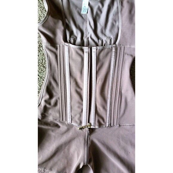 Faja Tummy Tuck Compression Garment Shapewear Bodyshaper Size XL Rosy Brown New - Picture 7 of 9